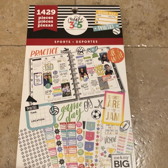 The Happy Planner Office Happy Planner Sports Sticker Book Poshmark